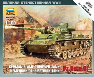 1/100 Panzer III Lanzallamas Tanque Zvezda 6162 Plástico Modelo Kit (Arte de la Táctica) - Imagen 1 de 9