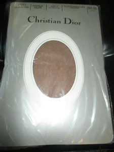 PANTIMEDIAS DE NAILON CHRISTIAN DIOR de colección TOUPE FRANCÉS - Talla 2-110 a 140 lbs - Años 70 - Imagen 1 de 2