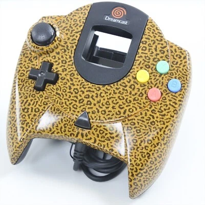 SEGA Dreamcast Official Controller HKT-7700 Leopard Print Dream Point Bank 0727 - Image 1 of 3