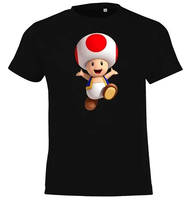 Youth Designz Toad 2 Kinder T-Shirt Print Lustig Mario Luigi Nerd Gaming Fun  - Bild 1 von 3