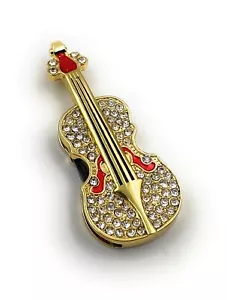 Violín Guitarra Violonchelo Golden Funny USB Stick de Metal varias Capacidades - Imagen 1 de 6