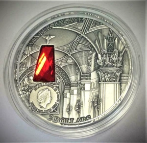 Niue 2014 2 $ Winterpalast Sankt Petersburg 2 Oz Silbermünze 666 Teile Auflage⭐V10 - Bild 1 von 4