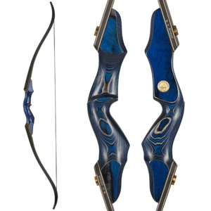 Archery 60" Takedown Wooden Recurve Bow Longbow for Adults Hunting & Target - Picture 1 of 12