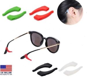 4 pares de ganchos antideslizantes para las orejas para gafas - Cojines de agarr