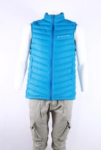 Peak Performance Men's Down Fill Blue Vest Sz M - Picture 1 of 4