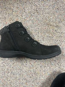 Clarks Carleigh Jade Boots Women's Ankle Boots. Size 10 W. Black - Picture 1 of 4