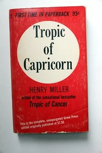 Tropic of Capricorn by Henry Miller; Grove Press, 1st U.S. Paperback Ed, 1961 - Picture 1 of 8
