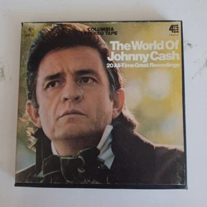 THE WORLD OF JOHNNY CASH 4 TRACK REEL TO REEL 3 3/4 IPS STEREO 20 SONGS Tape - Picture 1 of 3