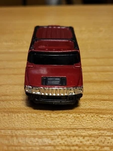 Maisto Deep Burgundy Hummer H2 lose Diecast 1:64, LESEN - Bild 1 von 12