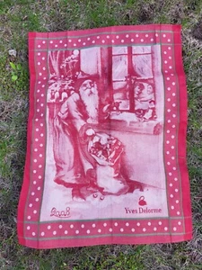 Yves Delorme Ltd. Edition France 2008 Holiday Jacquard Tea Towel NWOT - Bild 1 von 2