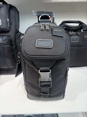 NEW Tumi Fremont WOODLAND Sling Crossbody Bag Backpack - ALL BLACK - Image 1 of 4