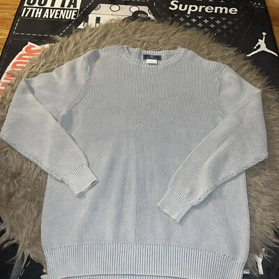 vineyard vines 100% cotton ribbed crew neck grey sweater sz M - Image 1 of 4