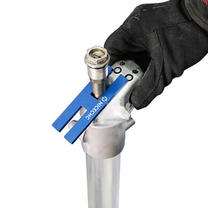 Motorcycle Aluminum Double Ended Fork Damper Cartridge Rod Holding Tool Holder - Picture 1 of 9