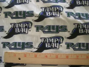 TELA DE ALGODÓN TAMPA BAY RAYS MLB 1/2 YARDA X 57" para Mascarilla ENVÍO GRATUITO Retirado 18x57 - Imagen 1 de 2