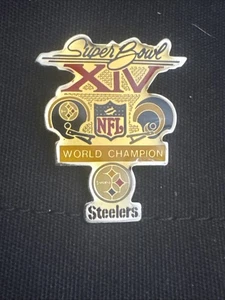 Super Bowl 14 XIV Commemorative Pin Steelers LA RAMS Rare NFL Collectible Repeat - Picture 1 of 1