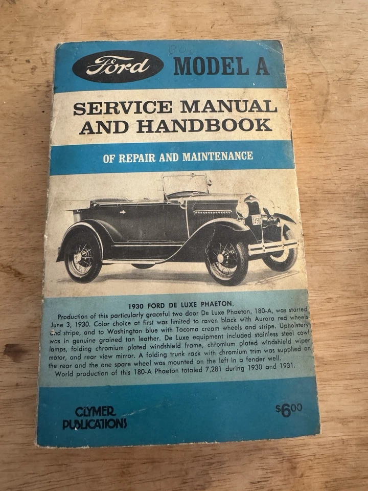 Руководство по обслуживанию и справочник по ремонту FORD MODEL A Floyd Clymer 1961 - Изображение 1 из 4