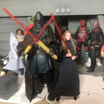 Star Wars Serie Negra Lote 2 Figuras Sith Personalizadas Leia Starkiller, Darth Mad Klaw Foto 1 de 4