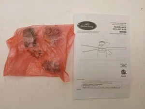 Harbor Breeze Fairbanks Cieling Fan 52" Model #43492 Fan Blade Hardware Kit - Picture 1 of 4