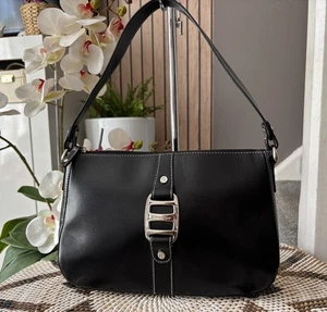 Schöne ETIENNE AIGNER HANDTASCHE SCHWARZ LEDER Umhängetasche - Bild 1 von 8