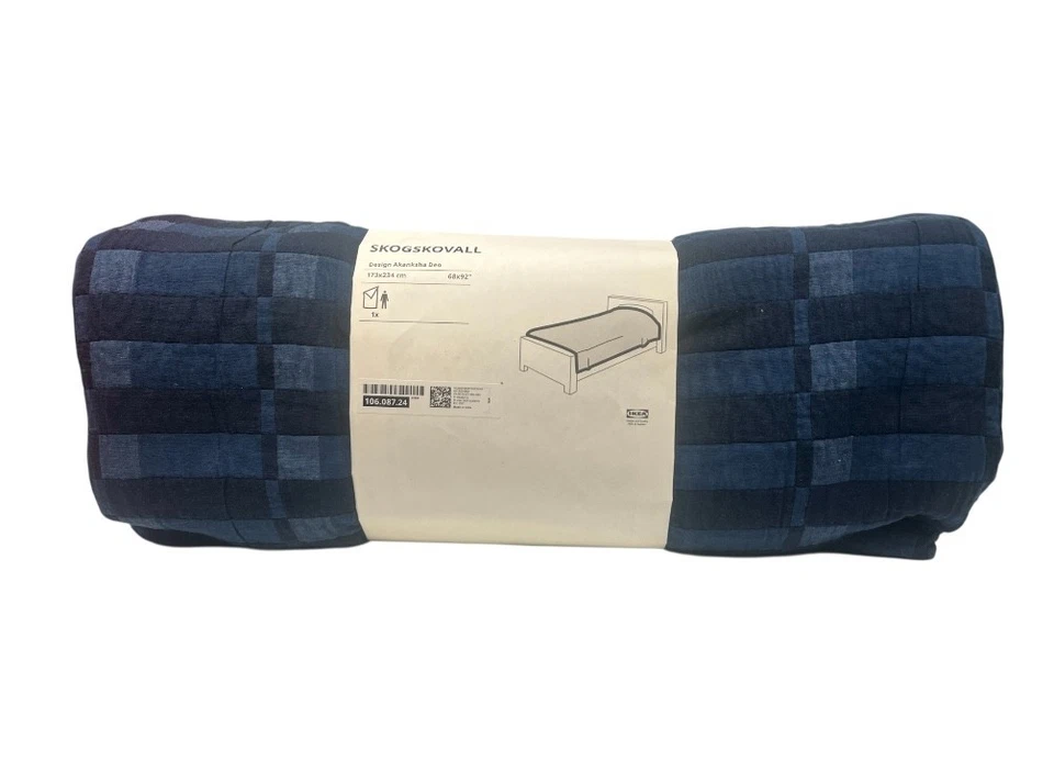 Nueva colcha IKEA SKOGSKOVALL doble/doble X-larga azul 106.087.24 Foto 1 de 1