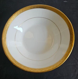 Minton H1916 / H 1993 White Bone China & Gold Trim Small fruit bowl Gumps - Picture 1 of 3