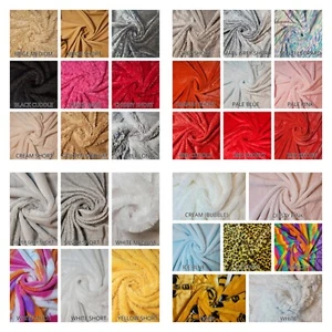 Kunstfell Stoff Luxus Kurzflor pelzig weich kuschelig Bastelmaterial 58" Meter - Bild 1 von 76