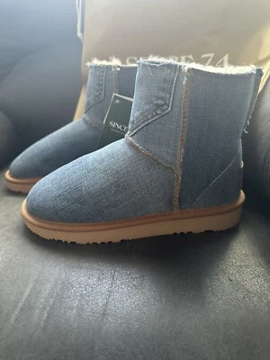 Botas jeans RARAS UGG desde 1974, feitas na Austrália, tamanho 8, novas com etiquetas!! - Imagem 1 de 4