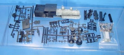 HO/HOn3 ROUNDHOUSE 2 TRUCK SHAY LOCOMOTIVE KIT W/WOOD CAB WISEMAN MODEL SERVICES - Image 1 of 4