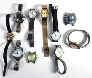 Lot of 10 Timex Women's Wind-Up Mechanical Watches - For Parts/Repair - Lot#1A - Picture 1 of 6