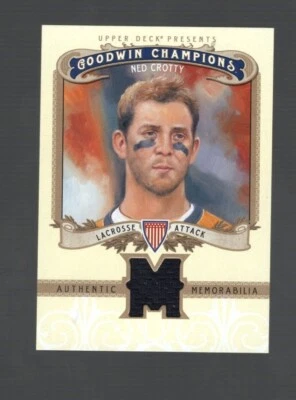 2012 UPPER DECK GOODWIN CHAMPIONS NED CROTTY MEMORABILIA LACROSSE - Image 1 of 2