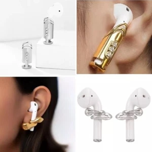 Airpods Holder and Sleeve Earrings Apple Pods Pro Earring Women Jewelry Gift Her - Picture 1 of 10