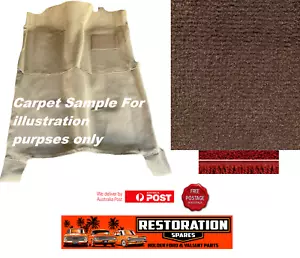 NISSAN DATSUN 1000 | 1967 - 1970 BROWN PLUSH FRONT & REAR MOULDED CARPET - Picture 1 of 3