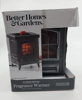 *Better Homes & Gardens* Replica Wood Burning“Flickering Fireplace” Wax Warmer• - Image 1 of 4