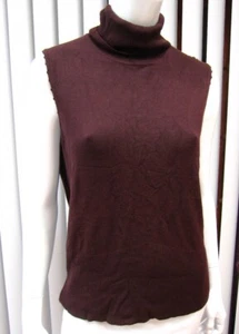 Rollkragenpullover Matin Blanc Gr. 14/16 ärmellos einfarbig braun - Bild 1 von 7