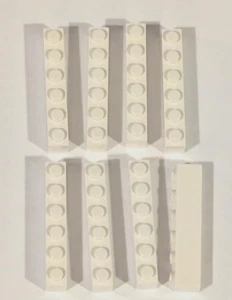 LEGO WHITE BRICK LOT / SIZE 1x6 / QTY 8x / Part #3009 / Element #300951 - Picture 1 of 2