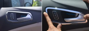 Inner Door Handle Frame Cover Trim For 2013-2019 Ford Escape Kuga Chrome 4pcs - Picture 1 of 2