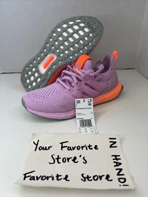 Adidas Ultraboost 5.0 DNA Running Shoe Bliss Lilac Orange GX9764 Women's Size 5 - Image 1 of 4
