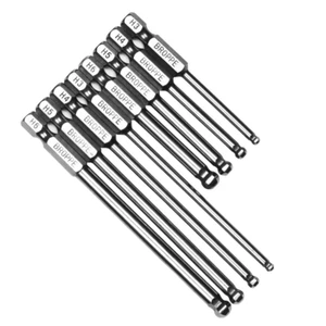 1/4" Hex Screwdriver Bits H2 H2.5 H3 H4 H5 H6 H8 Magnetic Screws Drive Drill Bit - Picture 1 of 11
