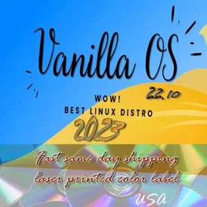 Vanilla OS 22.10 2023 LINUX Live/Install DVD - Laser Printed Disk Label - USA - Picture 1 of 8