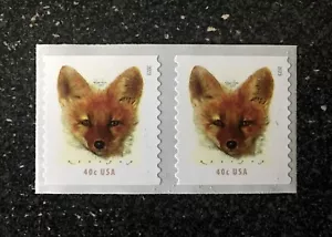 2023USA #5743 40c Red Foxes - Coil Pair mint - Picture 1 of 1