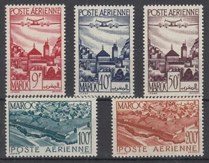 MAROC  : POSTE AERIENNE N° 60/64 NEUFS ** GOMME SANS CHARNIERE - Imagen 1 de 2