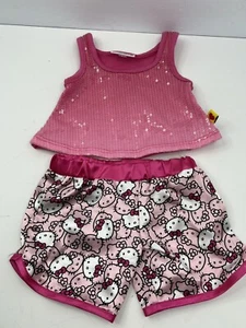 Build-A-Bear Hello Kitty Shorts Sanrio Pailletten rosa Shirt Oberteil 2013 - Bild 1 von 8