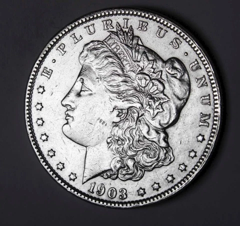 1903-p Morgan Silver Dollar. High Grade   (Inventory A) Cover