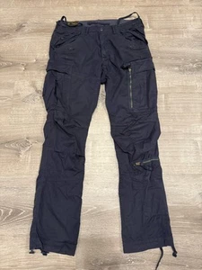 Polo Ralph Lauren Mens Paratrooper Cargo Pants Size 34x32 Field MIL-J-4883A Blue - Picture 1 of 9