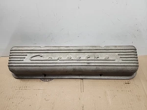 CORVETTE Center Bolt Aluminum 7-fin Valve Covers #11041 Single - Picture 1 of 7