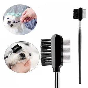 Pet Eye Combs Tear Stain Remover Double-Sided Eye Grooming For Small M2025 Z2N4 - Picture 1 of 14