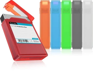 ICY BOX 6er Set Festplatten Box für 3,5 Zoll HDD zum Schutz oder Aufbewahrung, s - Bild 1 von 8