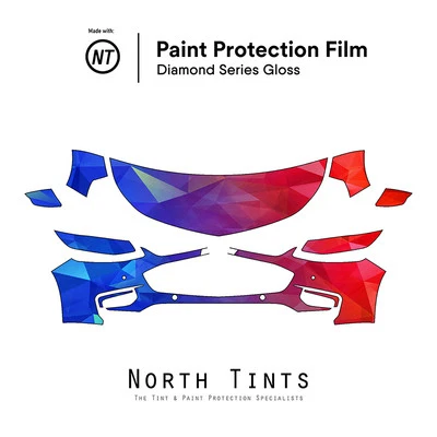 Kit de sutiã transparente Chevrolet Malibu 2016-2018 filme de proteção de pintura pré-corte PPF - Imagem 1 de 4
