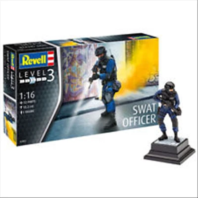 AGENT SWAT OFFICER KIT 1:16 Revell Kit Figure Militari Modellino Nuovo - Immagine 1 di 2