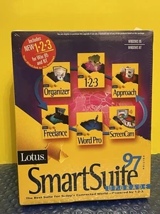 Lotus Smart Suite 97 Upgrade Edition Brand New Sealed Box Windows 95 & NT - Afbeelding 1 van 3